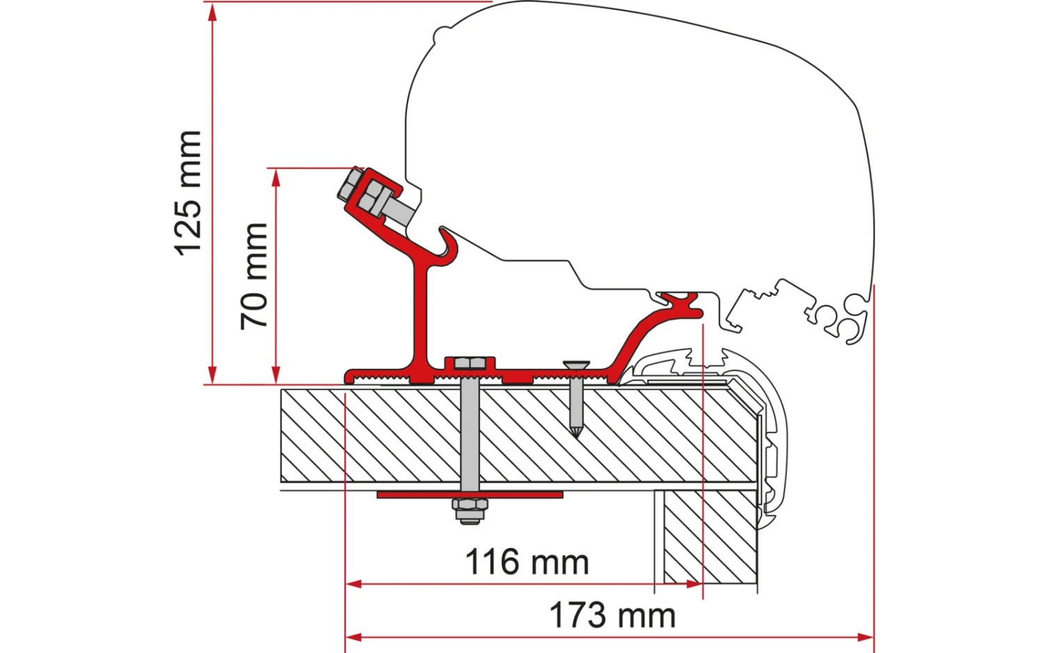 FiammaAdapter Carthago Malibu 340 Markisenadapter Für Fiamma F80 / F65 1 FiammaAdapter Carthago Malibu 340 Markisenadapter Für Fiamma F80 / F65