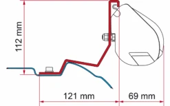 Fiamma Halterungen Für Markise F35 Pro Dachmontage -Berger Camping Geschaft 1096616 6455642