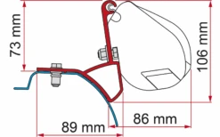 Fiamma Halterungen Für Markise F35 Pro Dachmontage -Berger Camping Geschaft 1096637 6455636