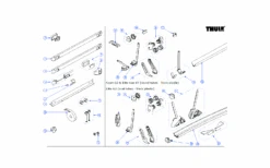 Thule Gleitlagersatz Für Fahrradträger Sport G2 / Elite G2 / Elite Van XT - Thule Ersatzteilnummer 1500602898