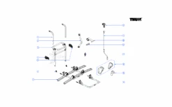 Thule Tragrahmen Für Fahrradträger Lift V16 Manual / 12 V – Thule Ersatzteilnummer 1500603105