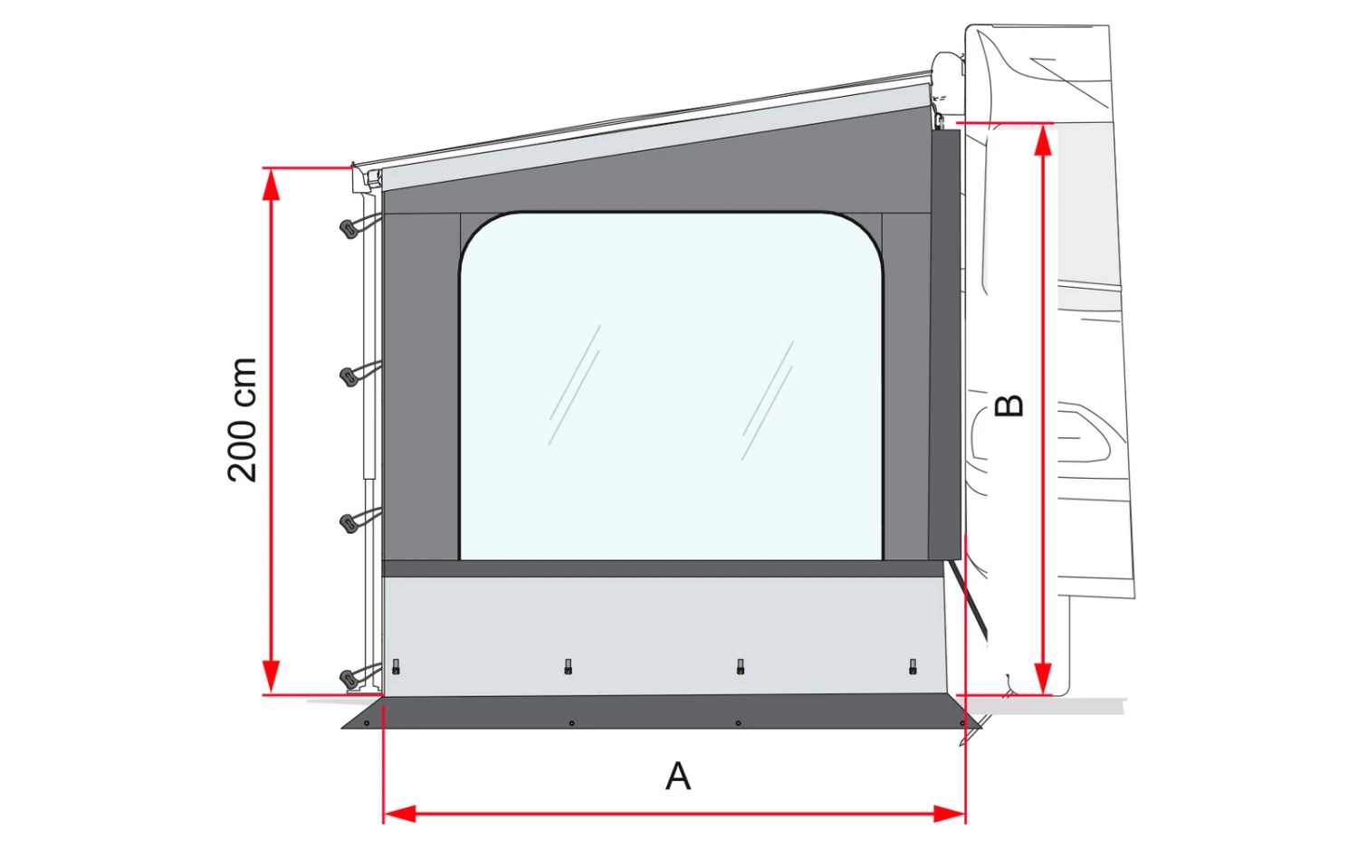 Fiamma Side W Pro Seitenwand F65 / F80 Für Fiat Ducato 2 Fiamma Side W Pro Seitenwand F65 / F80 Für Fiat Ducato – Bild 2