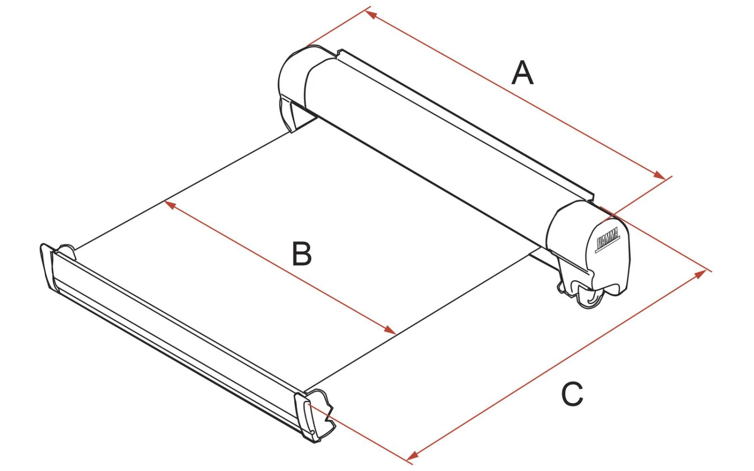 Fiamma F45s PSA Wandmarkise 260 Cm Für PSA-Vans (Deep Black / Royal Grey) 3 Fiamma F45s PSA Wandmarkise 260 Cm Für PSA-Vans (Deep Black / Royal Grey) – Bild 3