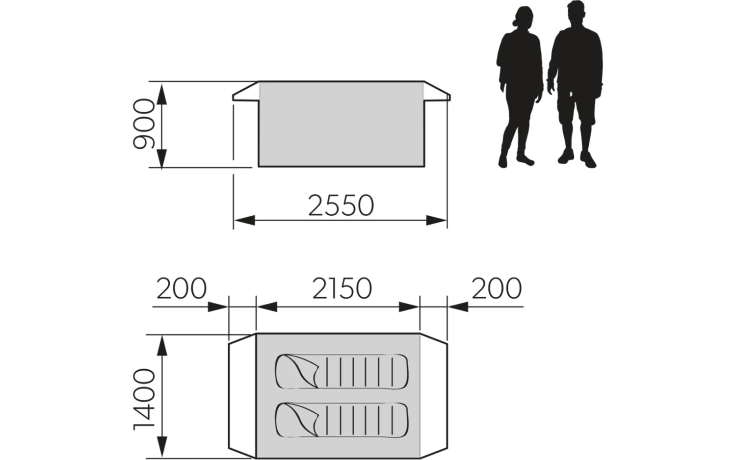 Dometic Pico FTC 2X2 TC Aufblasbares Campingzelt Für 2 Personen 2 Dometic Pico FTC 2X2 TC Aufblasbares Campingzelt Für 2 Personen – Bild 2
