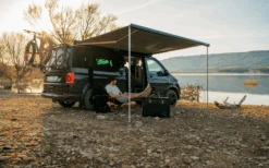 Fiamma F45s Wandmarkise 260 Cm Für VW T5 / T6 / California (Titanium / Royal Grey) -Berger Camping Geschaft 1177960 7020997