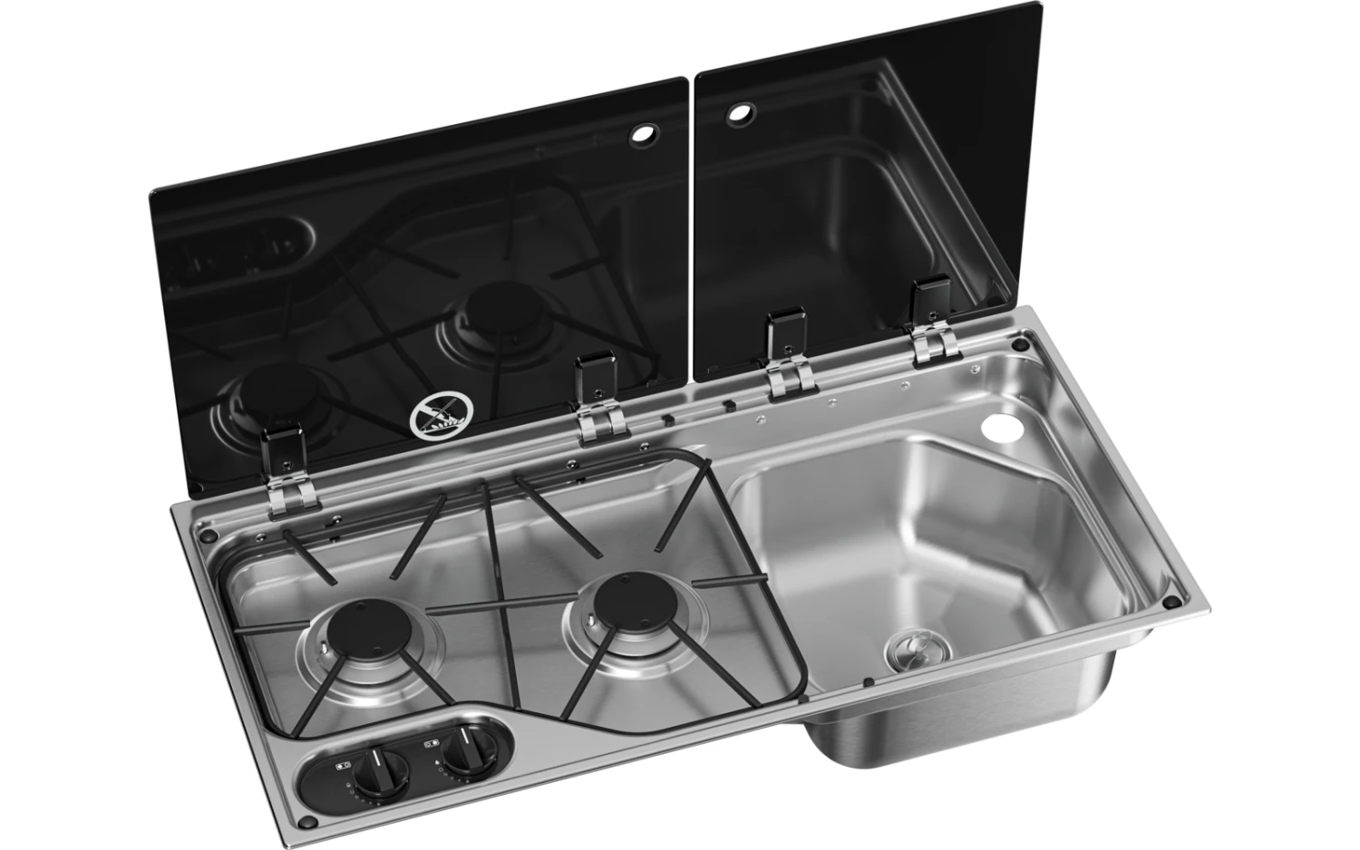 Dometic Kochfeld-Spüle-Kombination CVC1700G 1 Dometic Kochfeld-Spüle-Kombination CVC1700G