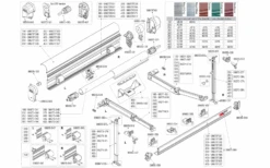 Fiamma Markisenwalze Für Markise F45s / F45s PSA / F45s VW T5/T6 260 - Fiamma Ersatzteilnummer 98673-043