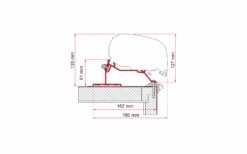Fiamma Caravan Roof Markisenadapter Für Fiamma F80/F65 -Berger Camping Geschaft 1215445 7155970