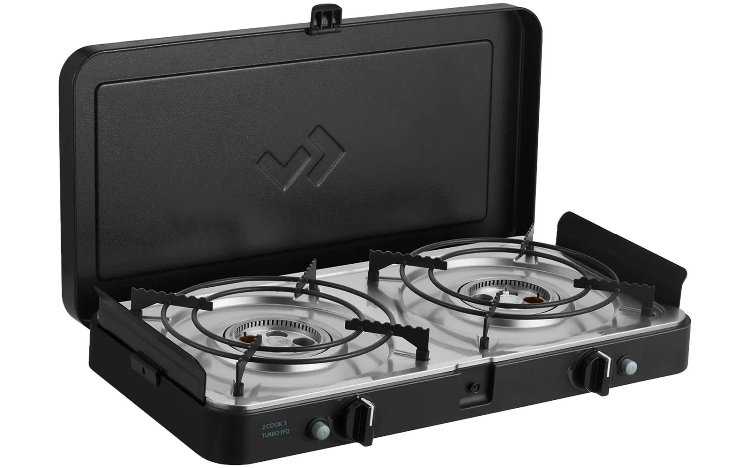 Cadac 2 Cook 3 Turbo Stove FFD 2-flammiger Gaskocher / Grill 30 Mbar 1 Cadac 2 Cook 3 Turbo Stove FFD 2-flammiger Gaskocher / Grill 30 Mbar