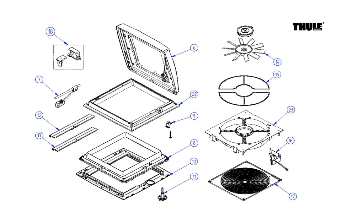 Thule Moskitonetz Rollo Für Dachfenster Mosquito V04 Assy 1 Thule Moskitonetz Rollo Für Dachfenster Mosquito V04 Assy