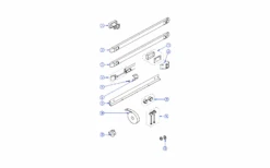 Thule Montagesatz Abdeckplatte Mit Abdeckkappe 2 Stück Für Fahrradträger Thule Sport G2/Elite G2/Elite Van XT - Thule Ersatzteilnummer 1500602360