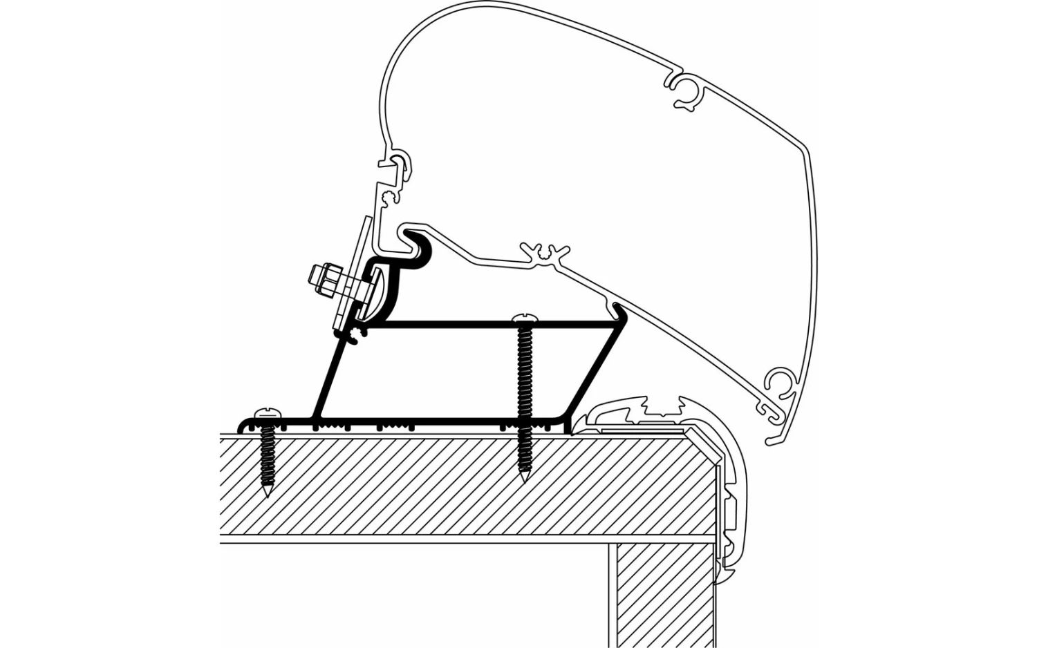 Thule Markisenadapter Malibu Roof 1 Thule Markisenadapter Malibu Roof
