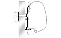 Thule Markisenadapter Bürstner 2017 Wandmontage