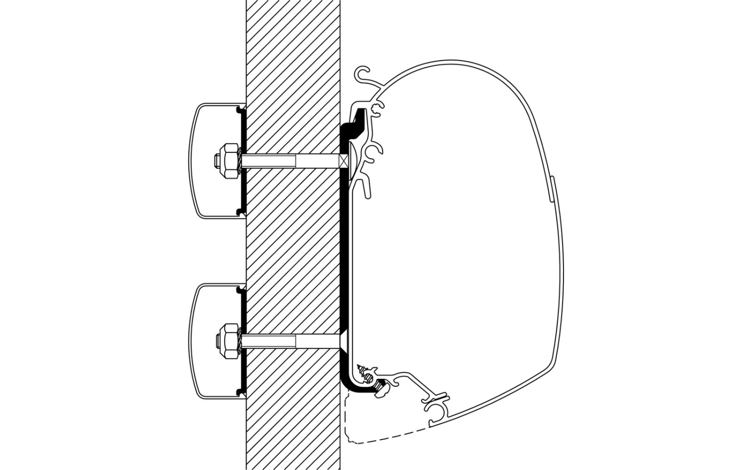 Thule Universal Markisenadapter Für Omnistor 4900 / 5200 / 8000 4 Thule Universal Markisenadapter Für Omnistor 4900 / 5200 / 8000 – Bild 4