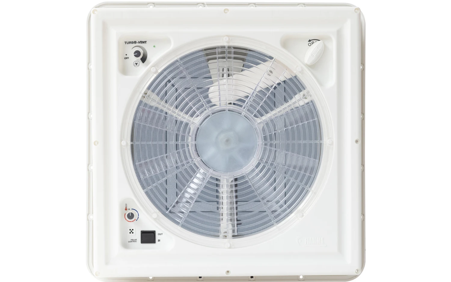 Fiamma Turbo Vent Dachhaube Mit Ventilator 36 X 36 - 42 X 42 Cm Crystal 2 Fiamma Turbo Vent Dachhaube Mit Ventilator 36 X 36 - 42 X 42 Cm Crystal – Bild 2