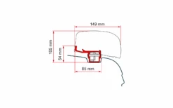 Fiamma Adapter Kit F40van VW T5/T6 Ab 2003