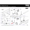 Thule Schienenbügelendkappe Mit Sicherungsband Passend Elite G2