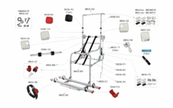 Fiamma Sicherheitshaltegurt 2 Stück Passend Für Carry Bike Lift 77 / Lift 77 E-Bike - Fiamma Ersatzteilnummer 98656-776